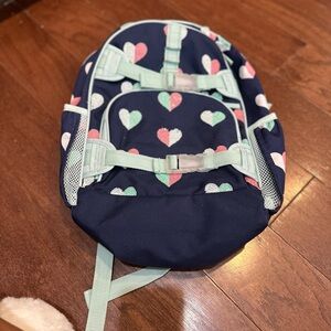 Pottery Barn Kids Blue Hearts Backpack Bookbag